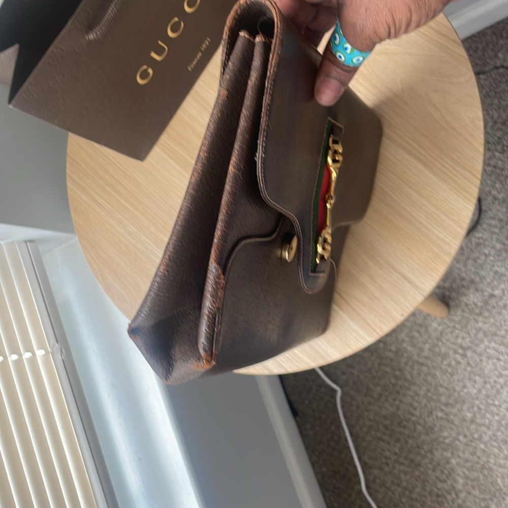 Vintage AUTHENTIC Gucci Clutch with original dust bag - Picture 8 of 10